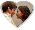 mousepad con foto cuore