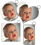 Portachiavi personalizzato in pvc con foto