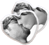 Cuscino cuore con foto fronte retro