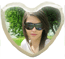 Cuscino raso cuore 50x50 con foto