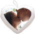 Mini cuscino cuore con foto