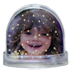 Palla di neve stelle con foto