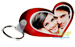Portachiavi Heart con foto