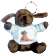 Portachiavi in peluche con foto
