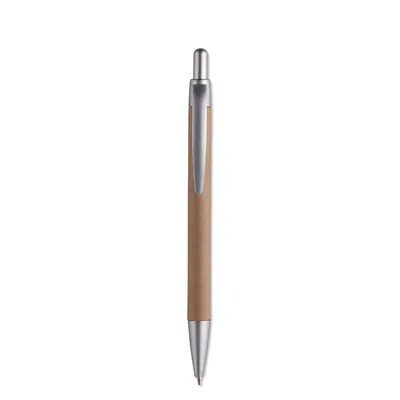 Penna a sfera con fusto in cartone personalizzata