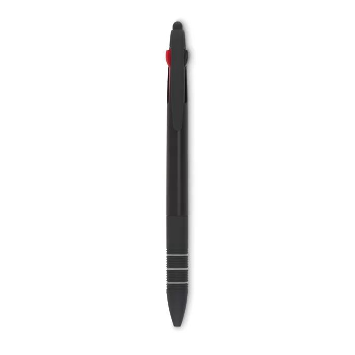 Penna con tre refill personalizzata – Nero
