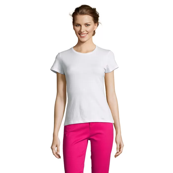 T-shirt donna in cotone 150 g personalizzata – Bianco