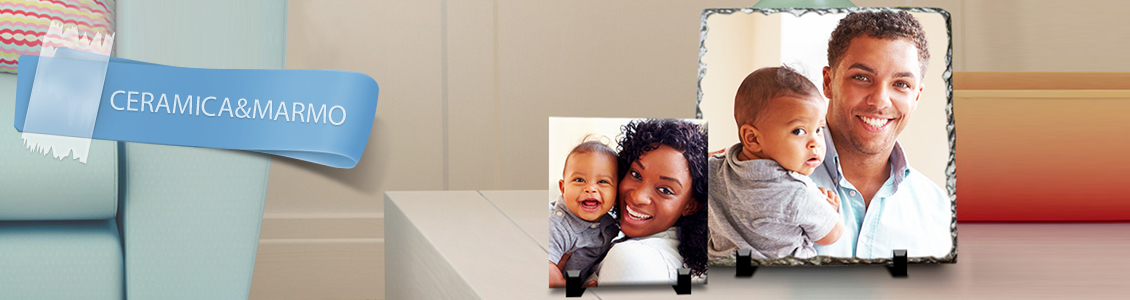 Tantissime piastrelle in ceramica e in marmo da personalizzare con foto Stampa digitale su ceramica